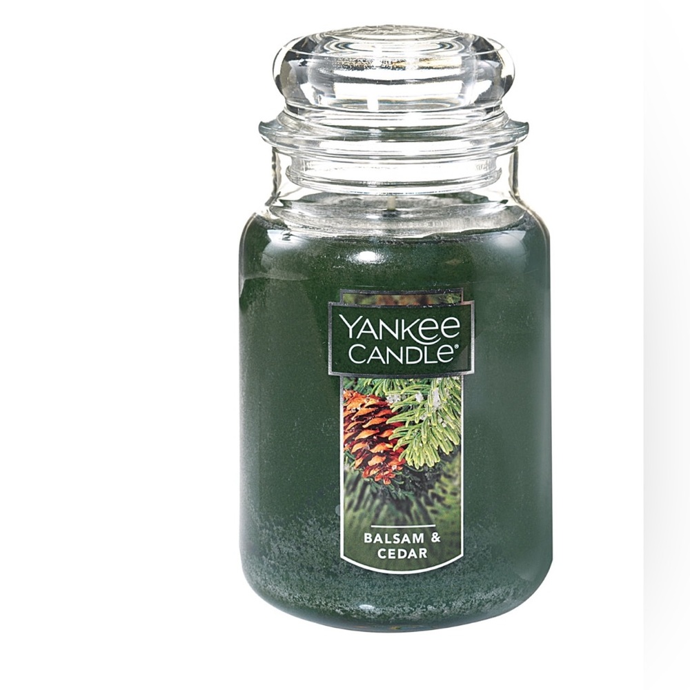 Yankee Candle Balsam & Cedar Jar - Forest Green 22 oz